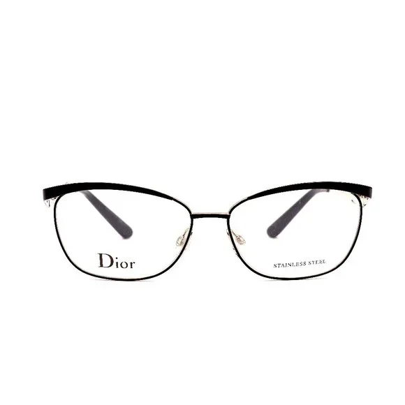 CHRISTIAN DIOR CD3783 0G8Q BLACK MATTE SILVER AUTHENTIC EYEGLASSES - Picture 4 of 8